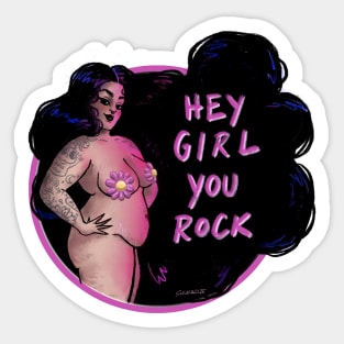 Hey Girl Sticker